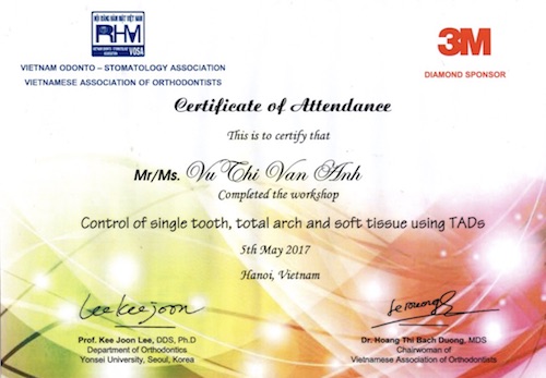 Nha khoa Vân Anh tự hào sở hữu đội ngũ bác sĩ chuyên môn cao và giàu kinh nghiệm về chỉnh nha số 1 Bắc Ninh