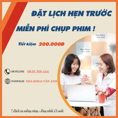 Đặt lịch hẹn trước nha khoa Vân AnhĐặt lịch hẹn trước nha khoa Vân Anh 3