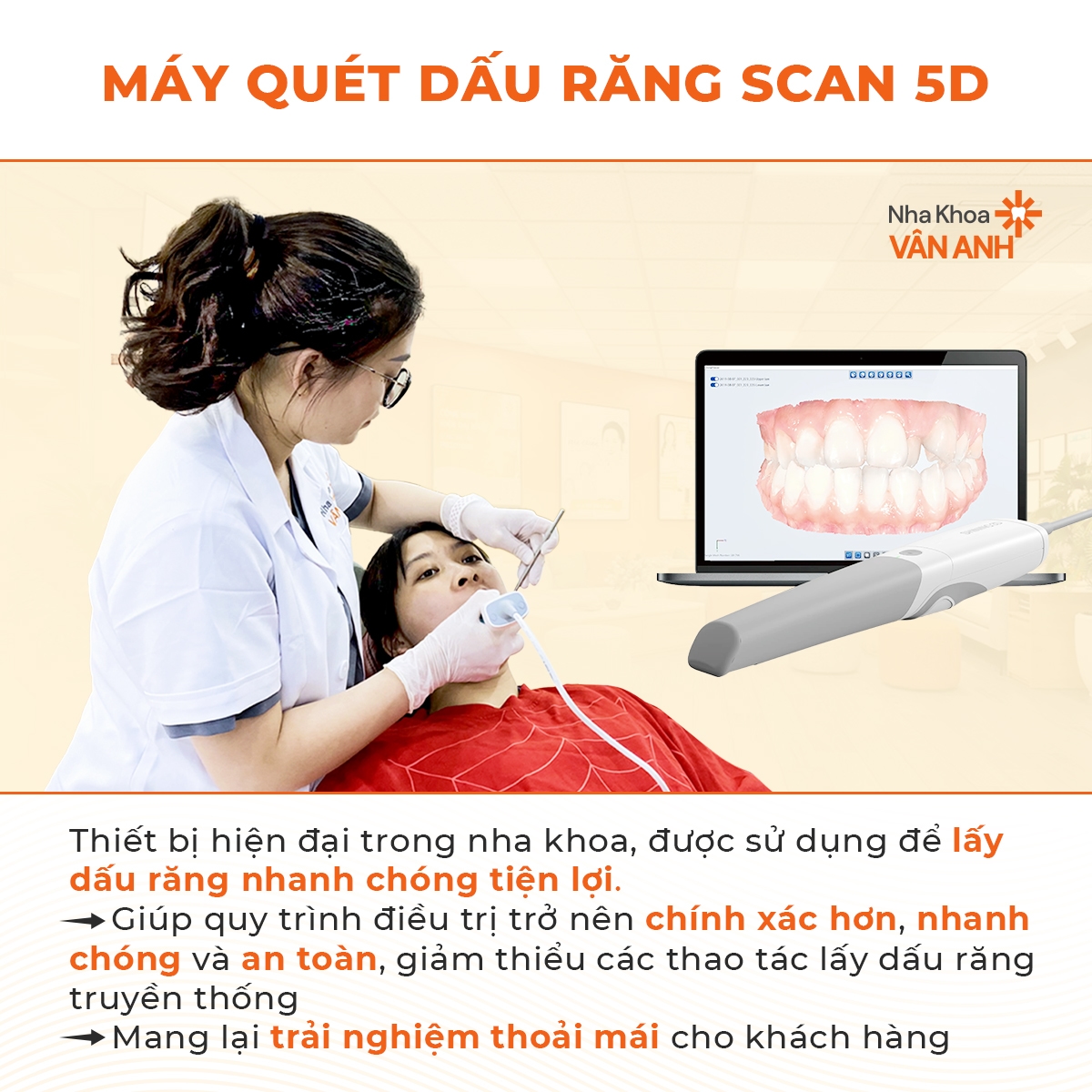máy quét dấu răng scan 5d