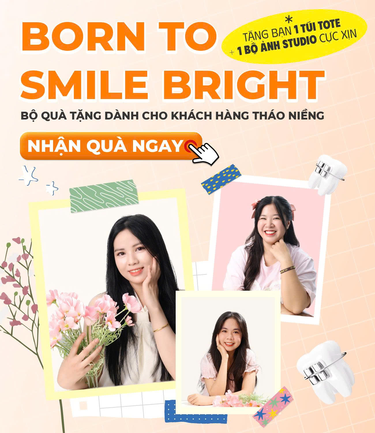 quà tặng tháo niềng nha khoa vân anh